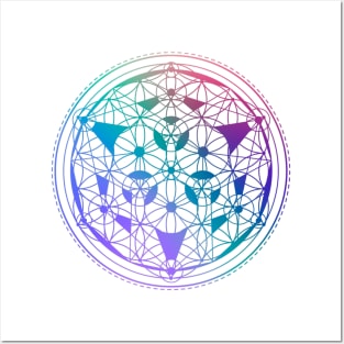 Flower of Life Mandala - Festival Gear - Psychedelic and Spiritual Artwork Posters and Art